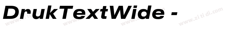 DrukTextWide 字体转换